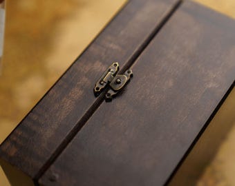 Brass Metal Latch Lock: Vintage Box Hardware (27x16mm) 10 pcs.