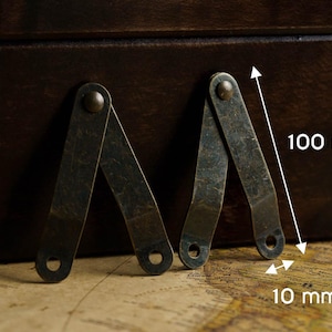 Guide Hinge for Jewelry Boxes, Reliable Hinges for Smooth Opening and Closing of Doors and Lids, Vintage Hinges for Restoration Wooden Boxes