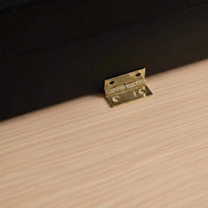 Tiny Gold Rectangular Hinges Set – Miniature Hardware for Small Boxes (18x15mm) 100 pcs. image 2