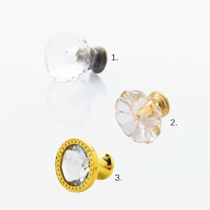 Set van 10 meubelknoppen, acryl kasthandgreep, luxe gouden dressoirgreep, hardware voor ijdelheid