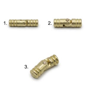 Decorative Hinge Pins Set of 10, Antique Brass & Gold Metal Hinge Pegs, Removable Fastener Pins for Jewelry Boxes, Wood Crafts
