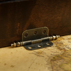 Snyggt gångjärnsförsett för skåp och möbler, Antika byrågångjärn, Mässingsgångjärn för tavelramar och lådor, Utsmyckat metallgångjärn