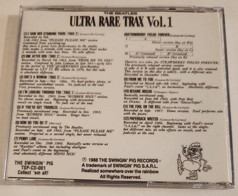 The Beatles: Complete Ultra Rare Trax - Various Dates, Various Studio ...