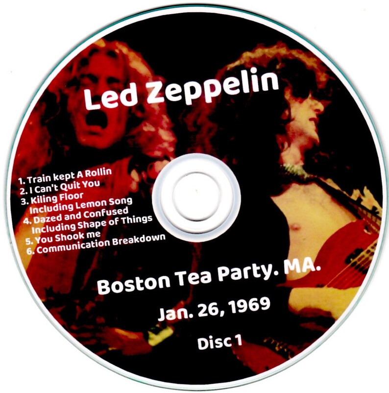 Led Zeppelin Tea Led Zeppelin - Killing Floor, Boston Tea Party, Boston, MA, January 26 ...