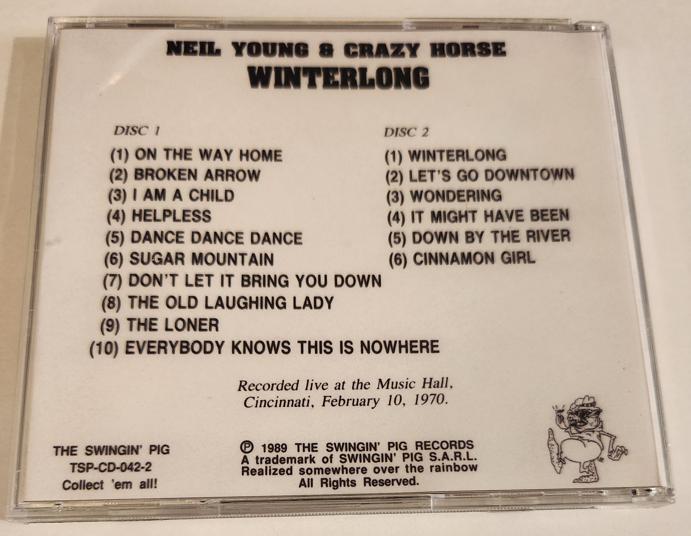 ◾️ニール・ヤング&クレイジー・ホース/1970年2月10日シンシナティ公演◾️NE ニール・ヤング w/ クレイジー・ホース: ウィンターロング 1970
