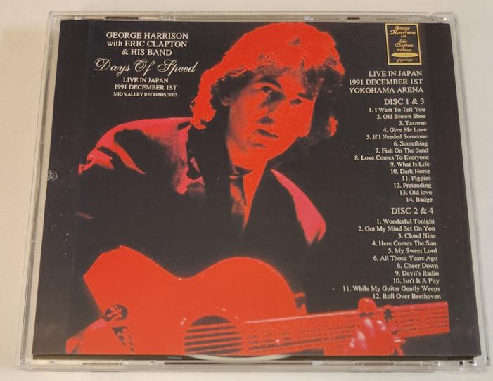 洋楽 GEORGE HARRISON / DAYS OF SPEED George Harrison W/ Eric Clapton: Days of Speed - Yokohama