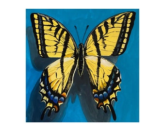 insect bug Mexican kite Butterfly Art PRINT Still Life- Original Oil Painting bathroom hallway art moth