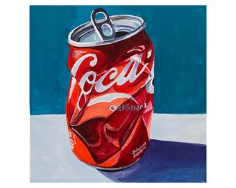 Crushed Coke Can Still Life 6x6 Print Etsy Denmark
