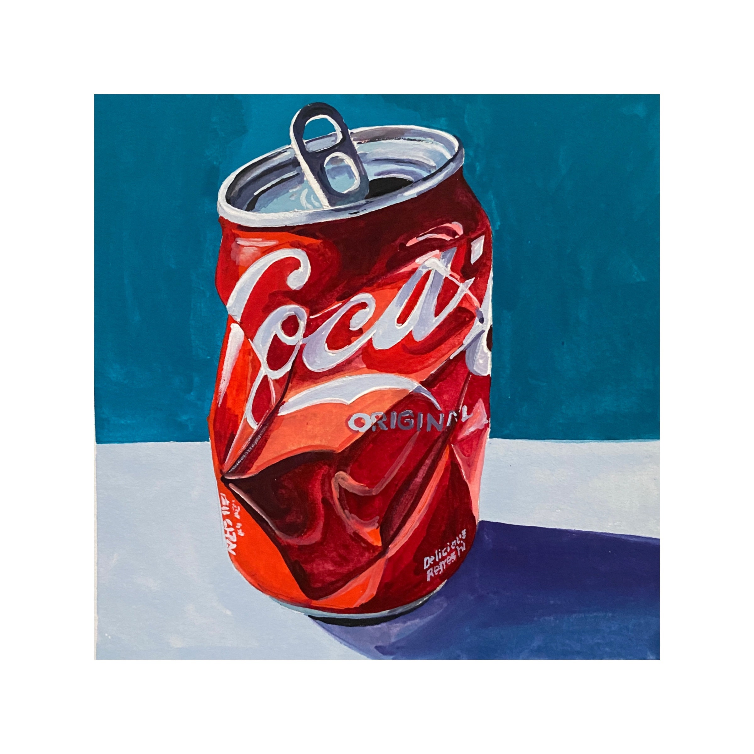 Crushed Coke Can Still Life 6x6 Print Etsy Denmark