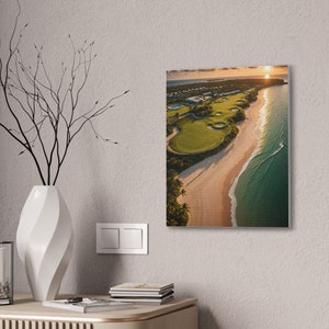 Arte de campo de golf, regalo de golf, regalo de golf para él, arte de pared, golf, lienzo de golf, arte en lienzo, arte sobre lienzo, arte de golf, campo de golf