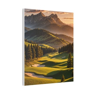Arte de campo de golf, regalo de golf, regalo de golf para él, arte de pared, golf, lienzo de golf, arte en lienzo, arte sobre lienzo, arte de golf, campo de golf