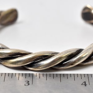 Twist Cuff Bracelet in Sterling Silver