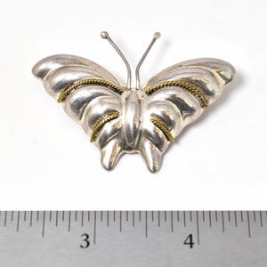 Butterfly Brooch in Sterling Silver