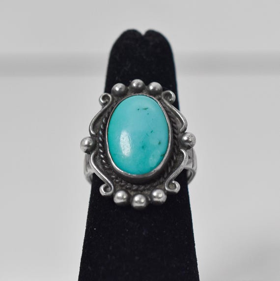 Sterling Silver Turquoise Gemstone Ring