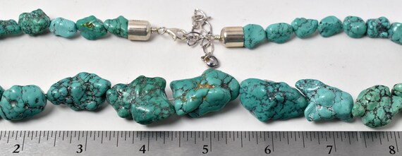 Chunky Turquoise Gemstone Adjustable Necklace in … - image 4