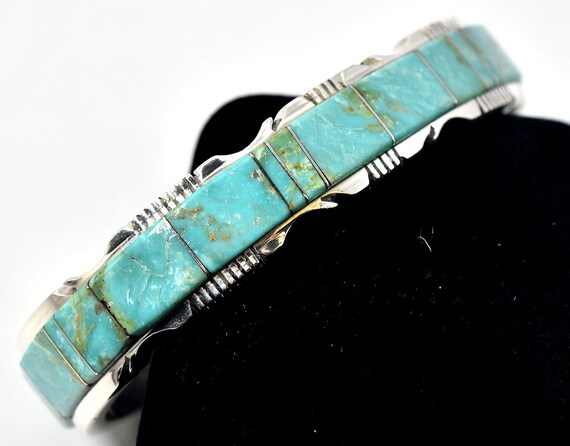 Rare 100 Gram Matrix Vintage Native American Navajo Turquoise Mine Sterling Silver Bracelet Rare 100 Gram Matrix Vintage Native American Navajo Turquoise Mine Sterling Silver Bracelet