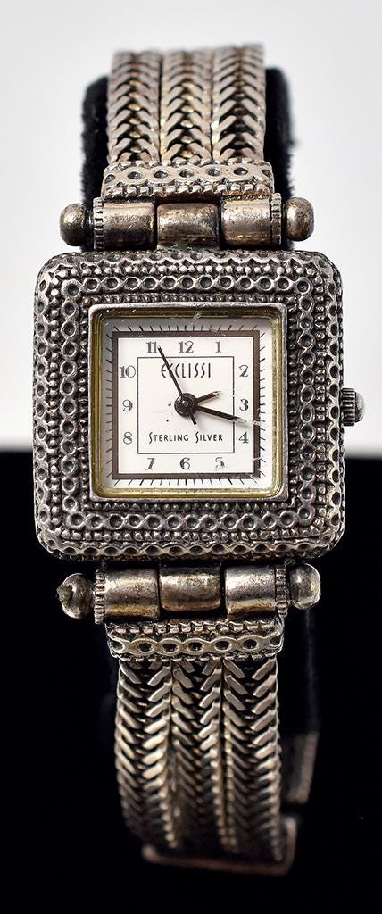 Vintage Sterling Silver 925 Ecclissi Vintage Ecclissi 925 Sterling Silver Ladies Watch Genuine  main image 4