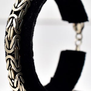 Byzantine Chain Bracelet in Sterling Silver