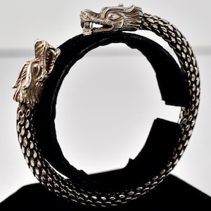 Dragon Designed Cuff Bracelet in Sterling Silver 925