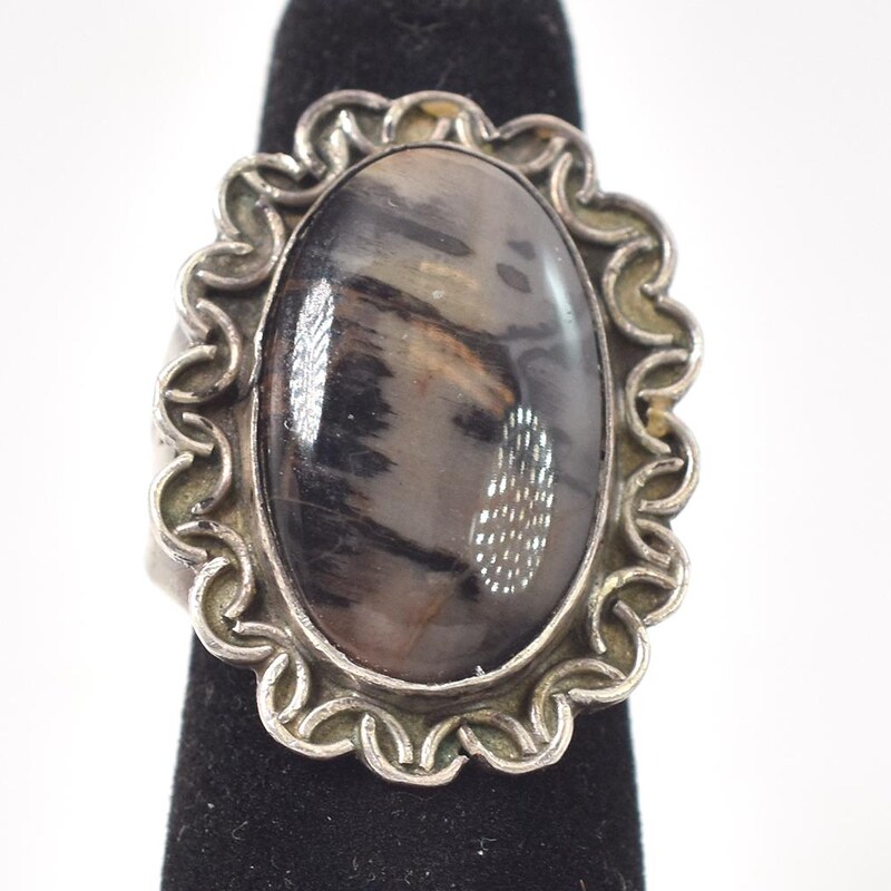 Petrified Wood Ring - Etsy