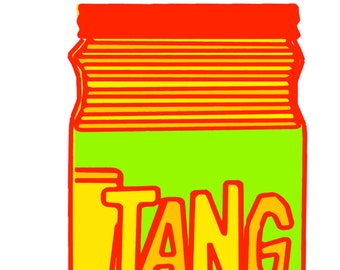 TANG!   POP Art Print by Giraffes and Robots
