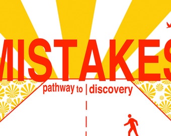 MISTAKES pathway to discovery   Art Print by Giraffes and Robots Copy