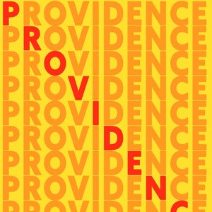 Providence Orange POP Art Print by Giraffes and Robots 画像 1