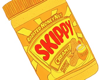 Skippy Yum   POP Art Print by Giraffes and Robots