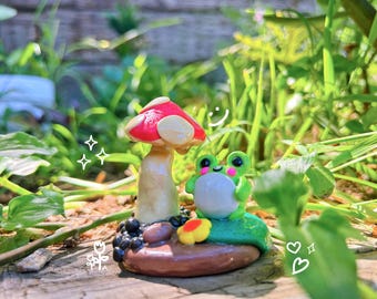 Pietra antistress a forma di rana / Giocattolo antistress stravagante / Decorazione da scrivania