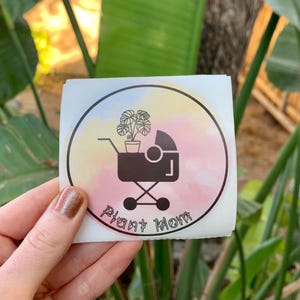 "Niedlicher ""Plant Mom"" dekorativer Aufkleber | Laptop Aufkleber | Geschenk für Sie
