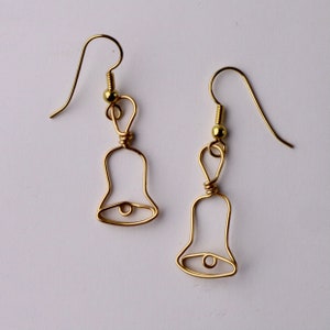 Hand Bell Earrings, Gifts for Musicians, Bell Jewelry