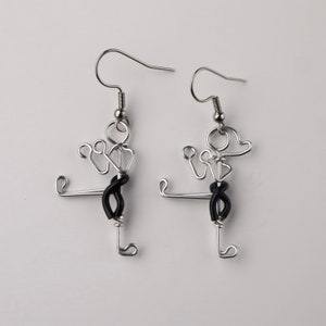 Taekwondo Earrings Wire Jewelry