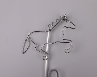 Wire Horse Bookmark // Gift for Readers, Teachers, Writers, Horse Lovers