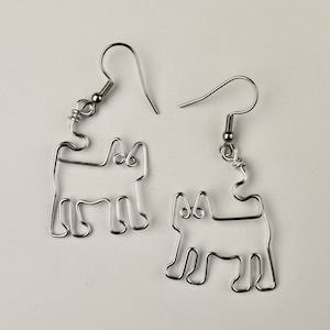 Cat Earrings Wire Jewelry Gifts for Cat Lovers