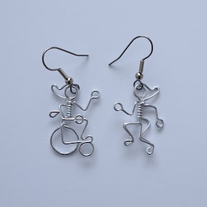 Wheelchair Rider and Runner Earrings Mix and Match