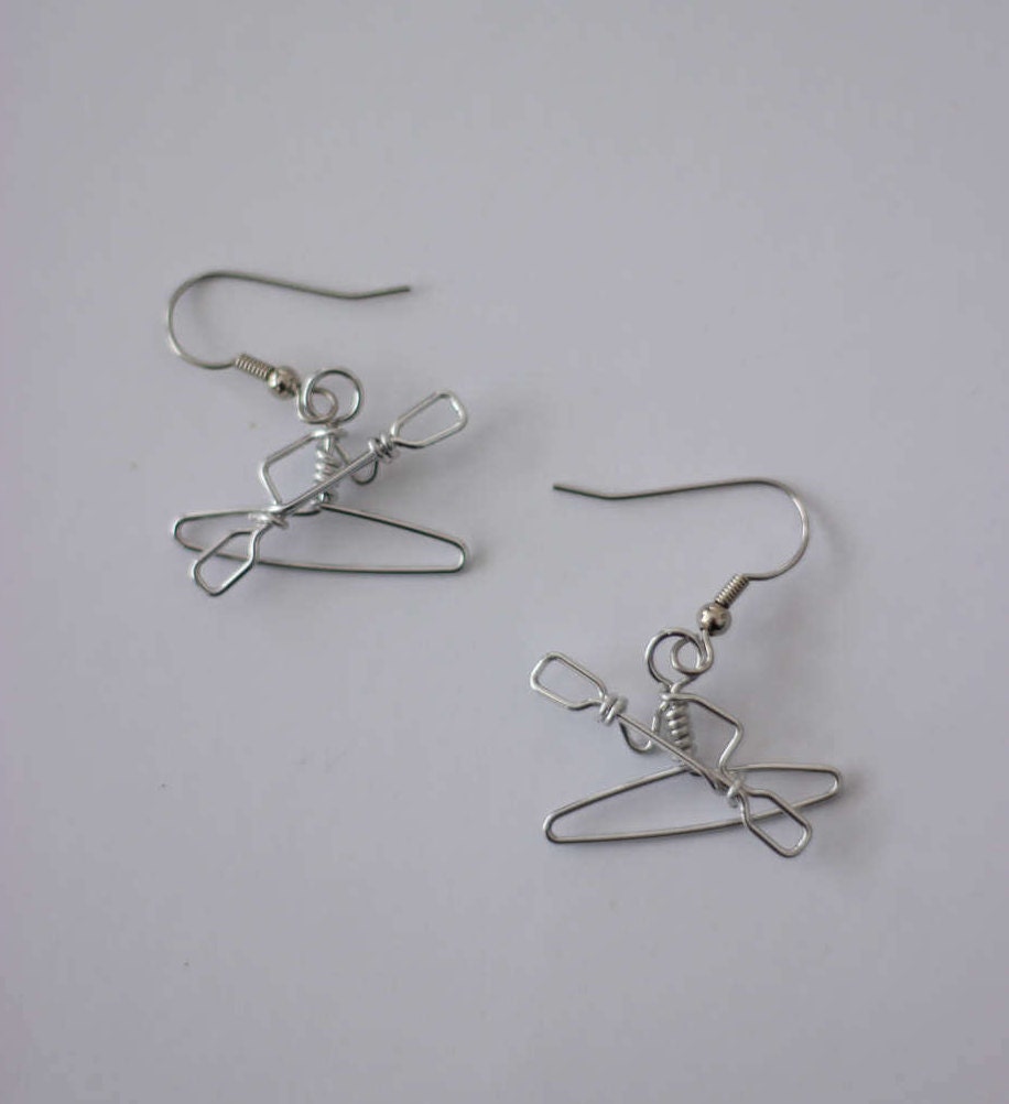 Kayak Earrings // Gifts for Kayakers // Lightweight, Non-Tarnish Wire