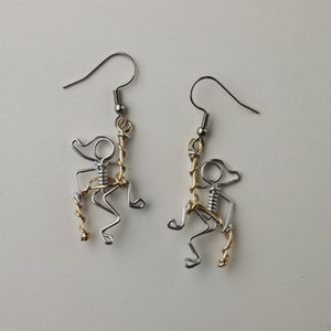 Rock Climber Earrings, Gifts for Climbers, Rock Climbing Jewelry