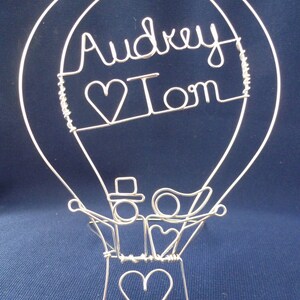 Hot Air Balloon Wedding Cake Topper image 8