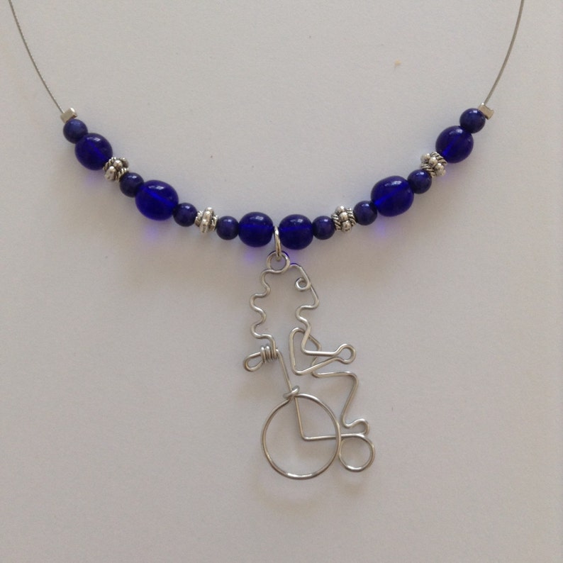 Woman in Wheelchair Necklace Etsy Canada