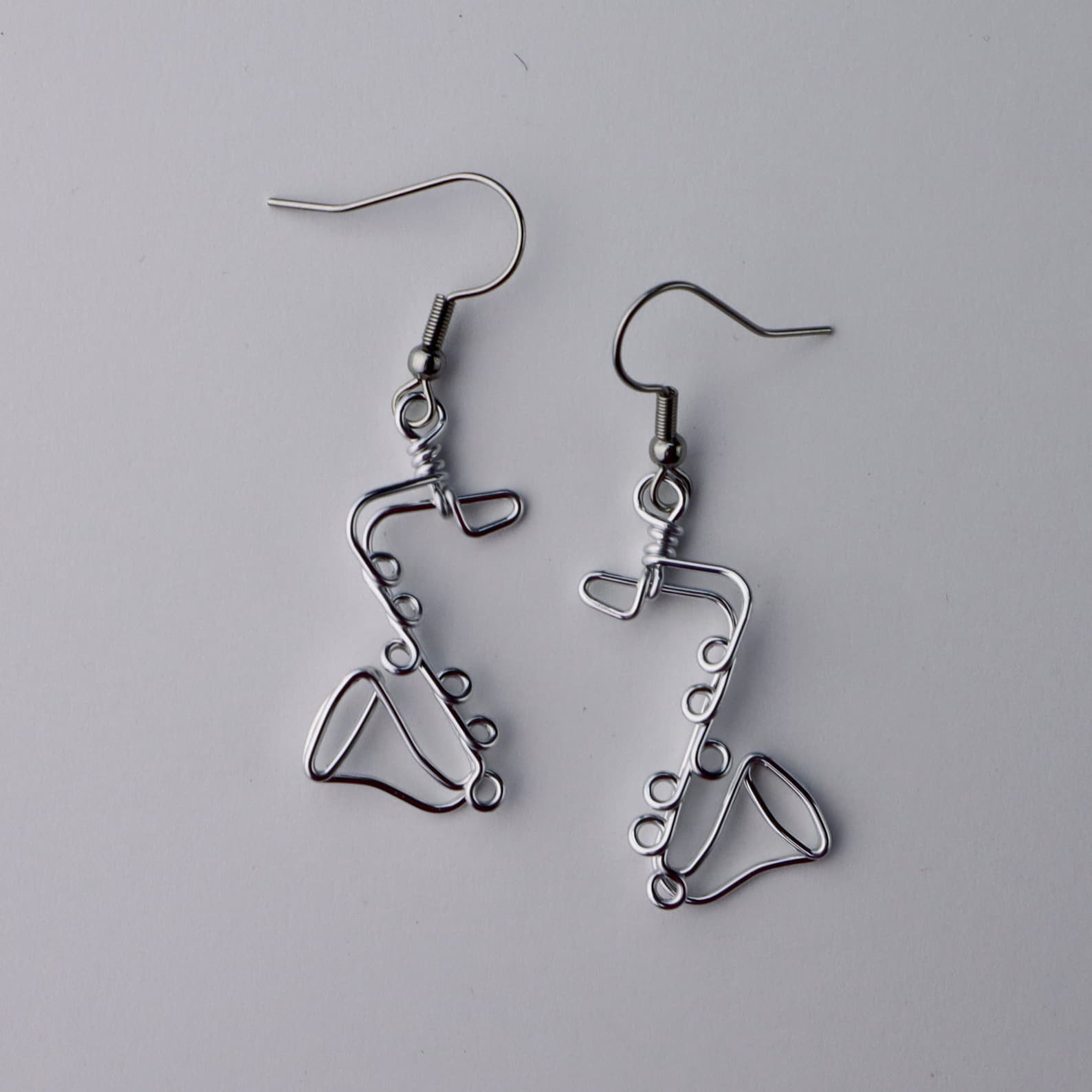 Saxophone Earrings // Gift for Musicians Etsy