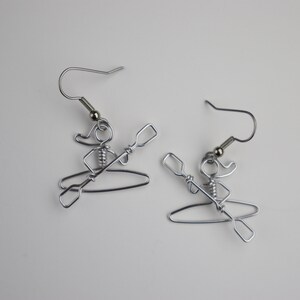 Skier Earrings // Alpine Ski Jewelry // Winter Earrings image 3