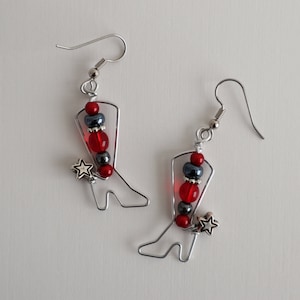 Cowboy Boot Earrings, Western Jewelry, Gift for Horse Lovers
