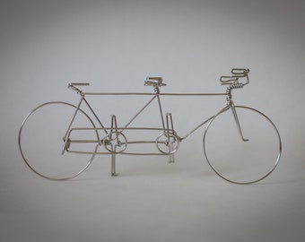 Tandem Bike Ornament or Wedding Cake Topper