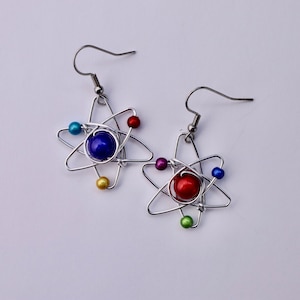 Atom Earrings // Big Bang Theory // Geek Gifts image 6