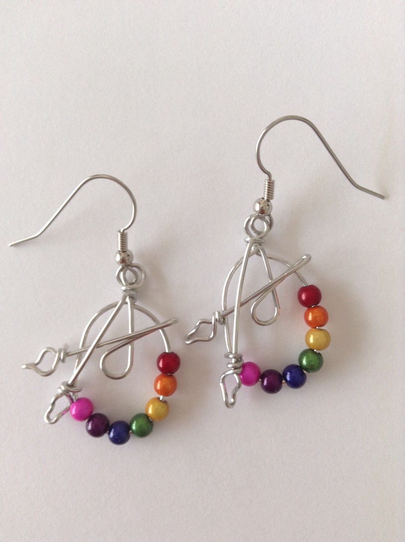 Painter's Palette Earrings Etsy