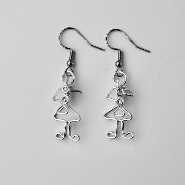 Clarinet Player Earrings // Gift for Musicians // Musician Gift