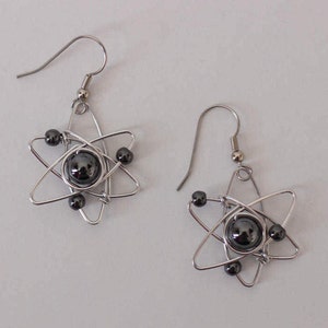 Atom Earrings // Big Bang Theory // Geek Gifts image 1