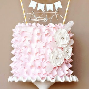 ETSY'S PICK Tandem Bicycle Wedding Cake Topper image 7