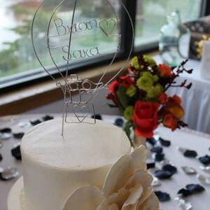 Hot Air Balloon Wedding Cake Topper image 7