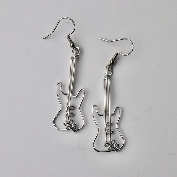 Electric guitar earrings discount